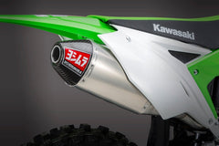 Yoshimura USA KX250F 17-20 RS-4 Stainless Slip-On Exhaust, W/ Aluminum Muffler | 242932D320
