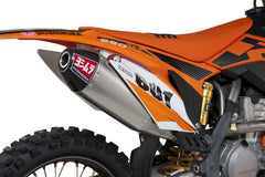Yoshimura USA KTM 250 Sx-F 13-15 RS-4 Titanium Full Exhaust, W/ Titanium Muffler | 262511D720