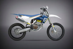 Yoshimura USA KTM/Husq 250/350 15-18 RS-4 Stainless Full Exhaust, W/ Aluminum Muffler | 262520D321