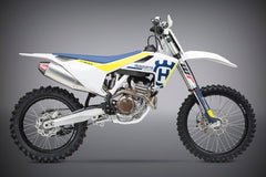 Yoshimura USA KTM/Husq 250/350 16-18 RS-4 Stainless Slip-On Exhaust, W/ Aluminum Muffler | 262522D321