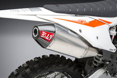 Yoshimura USA KTM/Husq 250/350 19-22 RS-4 Stainless Slip-On Exhaust, W/ Aluminum Muffler | 262532D320