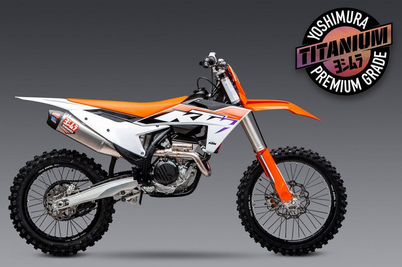 Yoshimura USA KTM/Husq 350SXF FE/ FC RS12 FS TI/TI EXHAUST DIRT FULL SYSTEMS | 262541S720