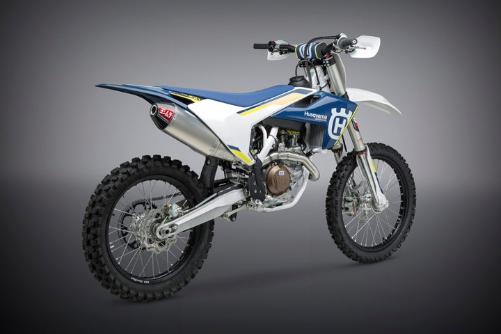 Yoshimura USA KTM 450Sx-F/Husq 450/Fx450 16-18 RS-4 Stainless Full Exhaust, W/ Aluminum Muffler | 264610D320