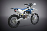 Yoshimura USA KTM 450Sx-F/Husq 450/Fx450 16-18 RS-4 Stainless Full Exhaust, W/ Aluminum Muffler | 264610D320