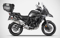 Zard Zard Stainless Homologated Homologated E5 Slip-On Muffler With Carbon End Cap | ZBN001S10SCO