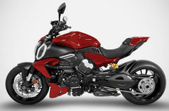 Mako-Stainless Steel Racing Slip-On Kit With Titanium Sleeve, Left And Right Carbon Covers, Carbon Heat Shield And End-Cap