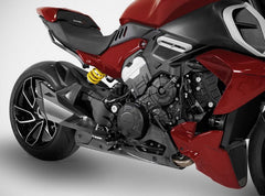 Mako-Stainless Steel Racing Slip-On Kit With Titanium Sleeve, Left And Right Carbon Covers, Carbon Heat Shield And End-Cap