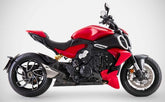Mako-Stainless Steel Racing Slip-On Kit With Titanium Sleeve, Left And Right Carbon Covers, Carbon Heat Shield And End-Cap