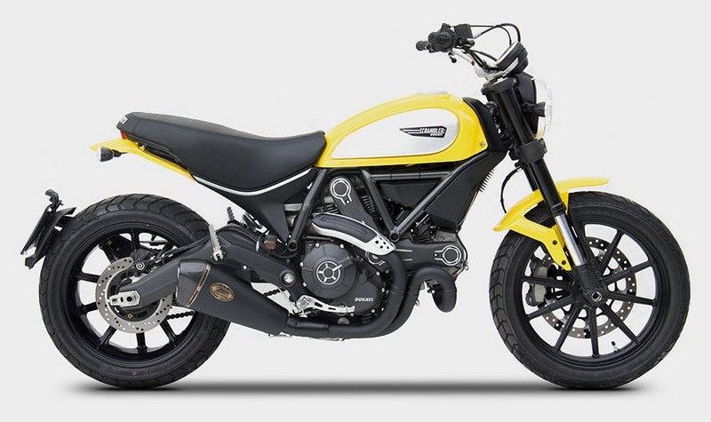 Black Stainless Steel E3 Homologated Slip-On And Carbon End-Cap