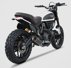 Zuma-Black Stainless Steel Racing Slip-On And Bronzed End-Cap&Logo