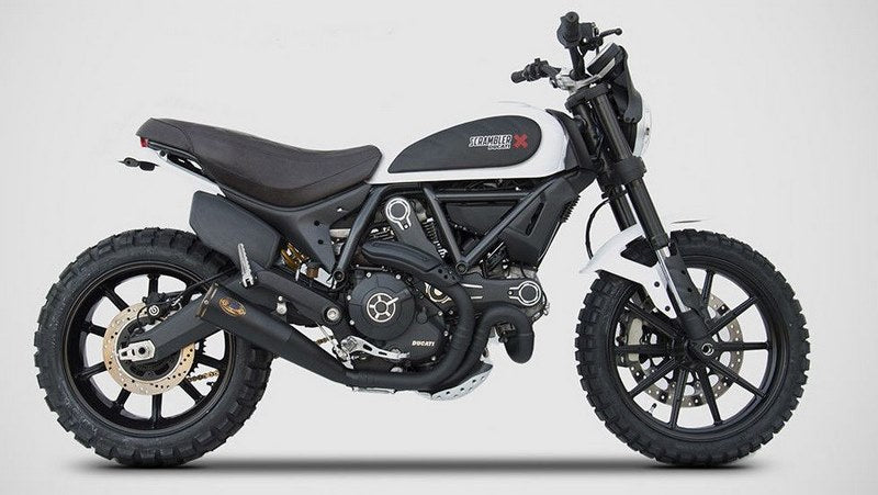 Zuma-Black Stainless Steel Racing Slip-On And Bronzed End-Cap&Logo