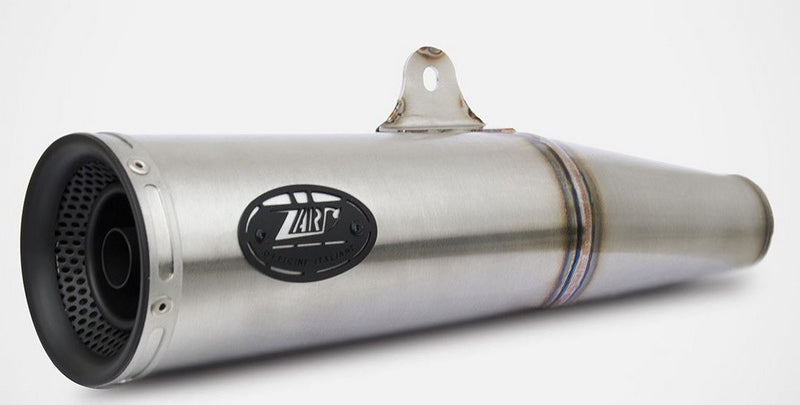 Zuma-Stainless Steel E4 Homologated Slip-On, Silver End-Cap&Logo