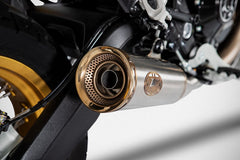 Zuma-Stainless Steel E5 Homologated Slip-On And Bronzed End-Cap&Logo