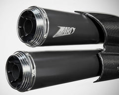 Zard Topgun-Black Stainless Homologated E5 Slip-On Kit | ZHD007S10SCO-B
