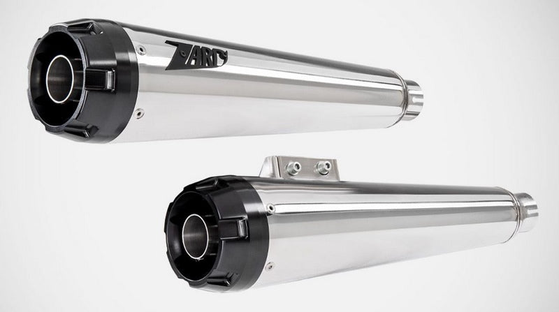 Zard Polished Stainless Homologated E4/E5 2>2 Slip-Ons | ZHD008S10SAR-P