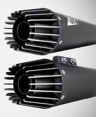 Black Stainless Steel Racing 2>2 Slip-Ons Avio