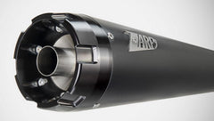 Zard Black Stainless Homologated E4/E5 2>1 Full Kit And Black Alu End Cap | ZHD009S00SAO-B