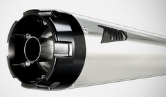 Zard Polished Stainless Homologated E4/E5 2>1 Full Kit And Black Alu End Cap Polished | ZHD009S00SAO-P