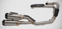 Stainless Steel E5 Homologated Full Kit And Black Alu End-Caps