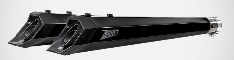 Zard Black Stainless Racing Slip-Ons "Maverick" And Black Alu End-Caps | ZHD028S10SAR-B