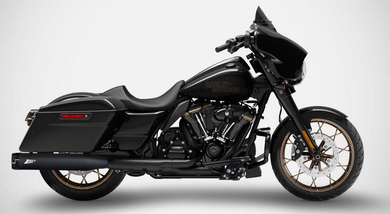 Black Stainless Steel E5 Homologated Slip-Ons And Black Alu End-Caps