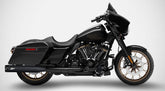 Black Stainless Steel E5 Homologated Slip-Ons And Black Alu End-Caps
