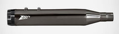 Black Chromed Stainless Steel E5 Homologated Slip-Ons And Black Alu End-Caps