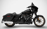 Chromed Stainless Steel E5 Homologated Slip-Ons And Black Alu End-Caps