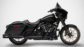 Black Stainless Steel Racing Slip-Ons And Black Alu End-Caps