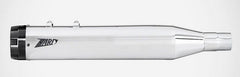 Chromed Stainless Steel Racing Slip-Ons And Black Alu End-Caps