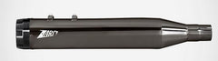 Black Chromed Stainless Steel Racing Slip-Ons And Black Alu End-Caps