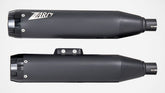 Zard Black Stainless Racing Slip-On Black End-Caps | ZHD032S10SAR-B