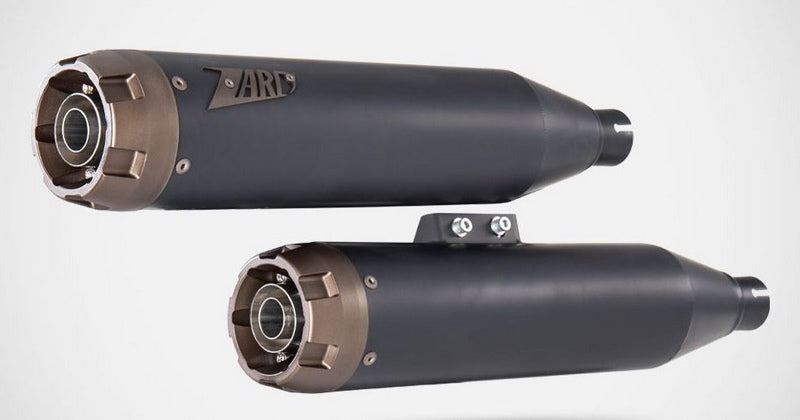 Zard Black Stainless Racing Slip-On Brz End-Caps | ZHD032S10SBR-B