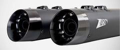 Black Stainless Steel E5 Homologated Slip-Ons And Black Alu End-Caps