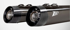 Black Chromed Stainless Steel E5 Homologated Slip-Ons And Black Alu End-Caps