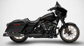 Black Chromed Stainless Steel E5 Homologated Slip-Ons And Black Alu End-Caps