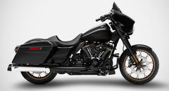 Chromed Stainless Steel E5 Homologated Slip-Ons And Black Alu End-Caps