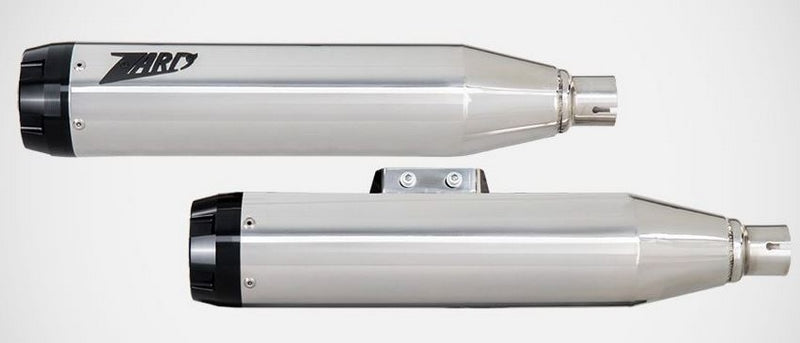 Polished Stainless Steel E4/E5 Homologated Slip-Ons With Black Alu End-Cap