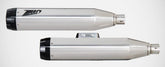 Polished Stainless Steel Racing Slip-Ons With Black Alu End-Cap