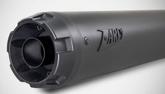 Zard Stainless Slip-On 2>1 With Alu End-Cap Racing Black | ZHD037S10SAR-B