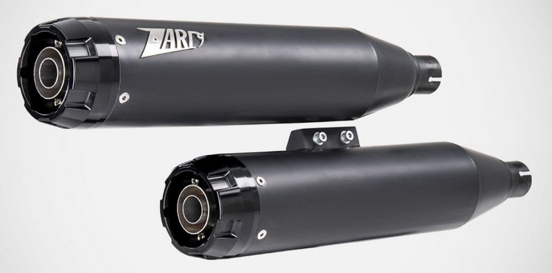 Zard Black Stainless Homologated E5 Slip-Ons Black Alu End-Cap | ZHD039S10SAO-B