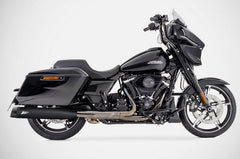 Black Stainless Steel Racing Slip-Ons And Black Alu End-Caps