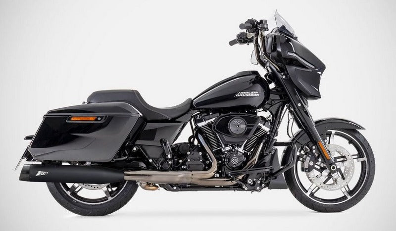 Black Stainless Steel E3 Homologated Slip-Ons And Black Alu End-Caps