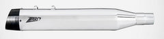 Polished Stainless Steel E3 Homologated Slip-Ons And Black Alu End-Caps