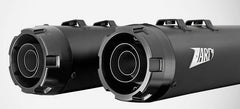 Black Stainless Steel E3 Homologated Slip-Ons And Black Alu End-Caps