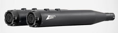 Black Stainless Steel Racing Slip-Ons And Black Alu End-Caps