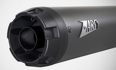 Black Stainless Steel E5+ Homologated Slip-On 2>1 With Alu End-Cap