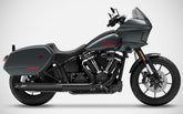 Black Stainless Steel Racing Slip-On 2>1 With Alu End-Cap