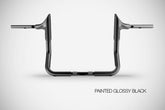 Handlebar Bull 12” High Quality, Glossy Black Steel