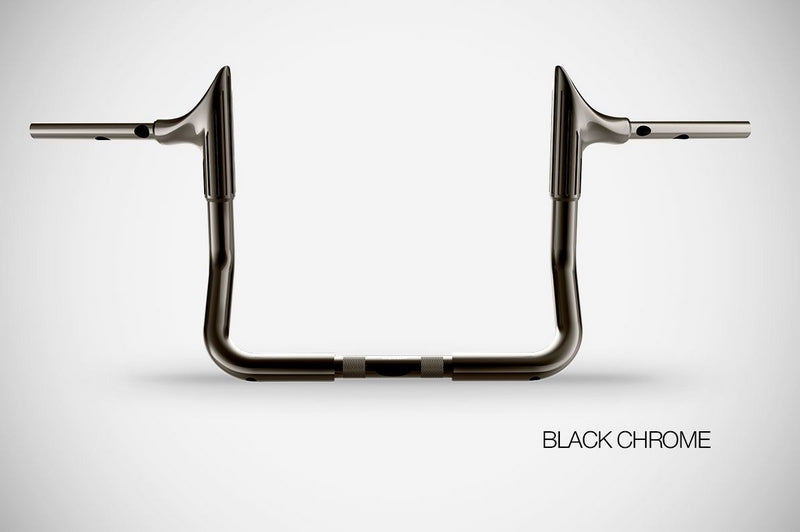 Handlebar Bull 12” High Quality, Black Chrome Steel